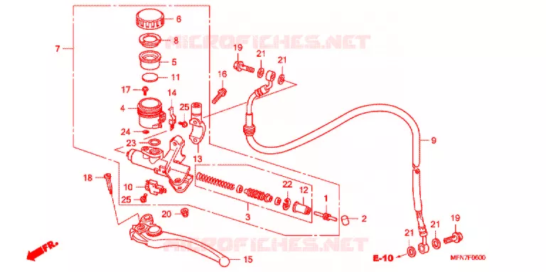 MAITRE-CYLINDRE Honda MOTO 1000 CB 2012  CB1000RC