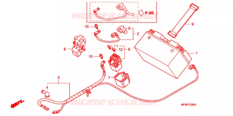 BATTERIE Honda MOTO 1000 CB 2012  CB1000RC
