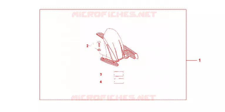 LECHE ROUE ARRIERE COOL WHITE Honda MOTO 600 HORNET 2012  CB600FAC