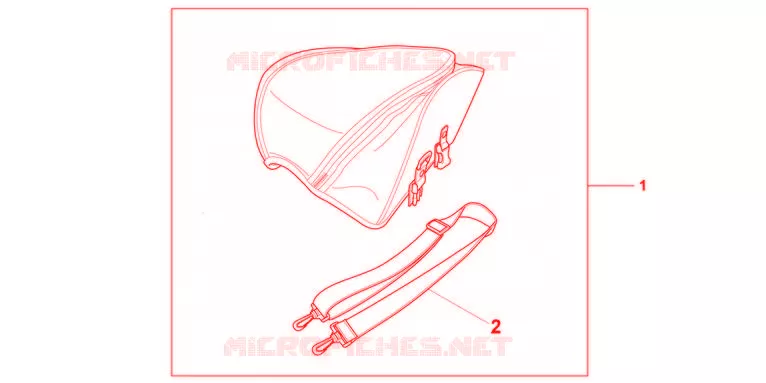 KIT SAC DE SELLE Honda MOTO 600 HORNET 2012  CB600FAC