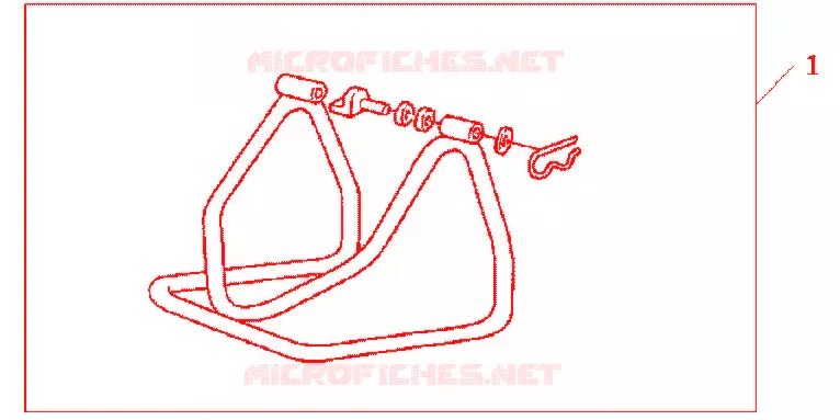 BEQUILLE DE STAND Honda MOTO 600 HORNET 2012  CB600FAC