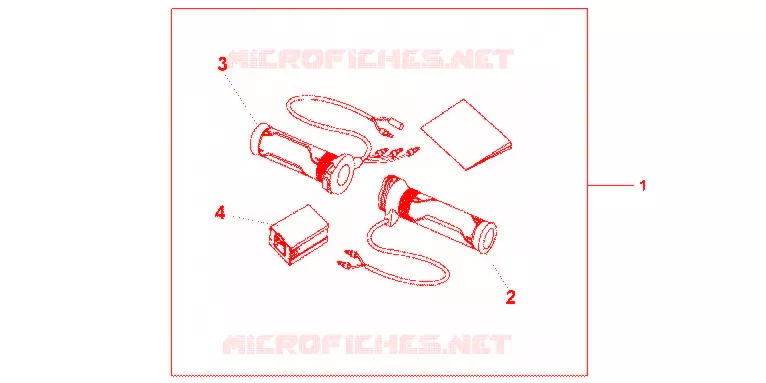 GRIP HEATER(12A-T Honda MOTO 600 HORNET 2012  CB600FC