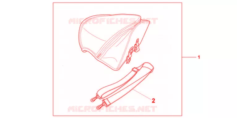 KIT SAC DE SELLE Honda MOTO 600 HORNET 2012  CB600FC