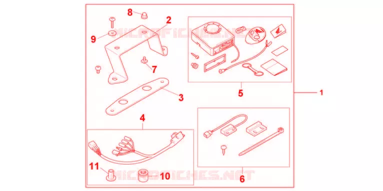 ALARME Honda MOTO 600 HORNET 2012  CB600FC