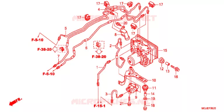 MODULATEUR ABS Honda MOTO 1000 CBF 2012  CBF1000FAC