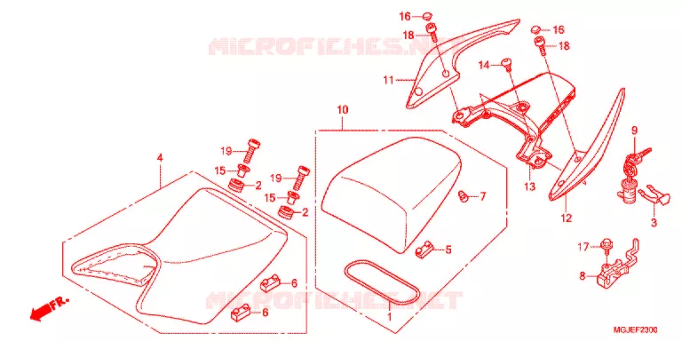 SELLE Honda MOTO 1000 CBF 2016  CBF1000FAC