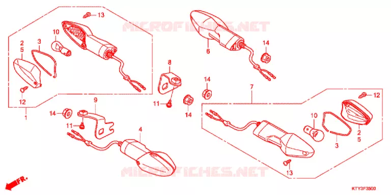 CLIGNOTANT Honda MOTO 125 CBR 2012  CBR125RC