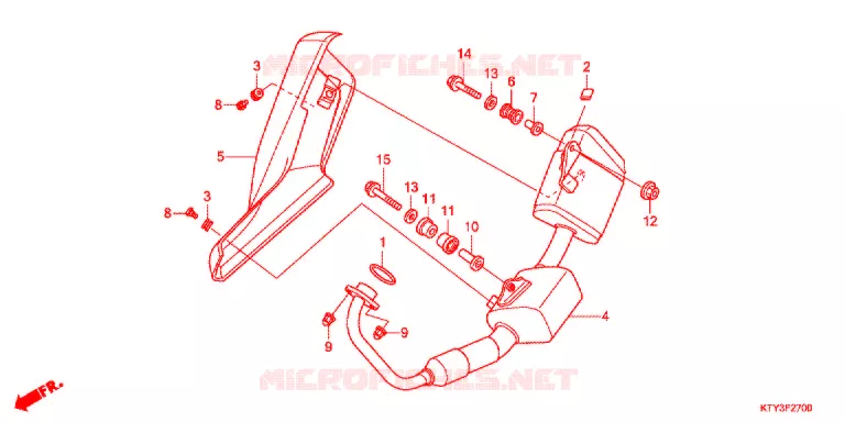 SILENCIEUX D'ECHAPPEMENT Honda MOTO 125 CBR 2012  CBR125RC