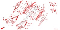 COUVERCLES LATERAUX pour Honda CBR 125 NOIR 2012
