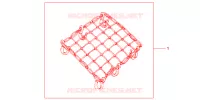 FILET BAGAGES NOIR pour Honda CBR 600 RR NOIRE 2012