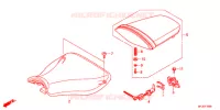 SELLE pour Honda CBR 600 RR NOIRE 2012