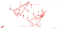 COUVERCLES LATERAUX (1) pour Honda CB1 125 RUEDAS FUNDIDAS 2012