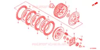 EMBRAYAGE pour Honda CB1 125 RUEDAS FUNDIDAS 2012