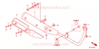 SILENCIEUX D'ECHAPPEMENT (2) pour Honda CB1 125 RUEDAS FUNDIDAS 2012
