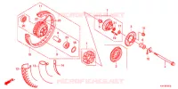 ROUE ARRIERE  pour Honda CB1 125 RADIOS RUEADA 2012