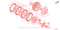 EMBRAYAGE pour Honda ACE 125 SPOKED WHEELS 2012
