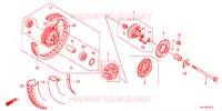 ROUE ARRIERE  pour Honda ACE 125 SPOKED WHEELS 2012