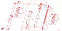 FOURCHE pour Honda CB 125 RADIOS RUEADA 2012