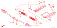 REPOSE PIED pour Honda CB 125 RADIOS RUEADA 2012