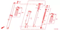 FOURCHE pour Honda CB1 125 RADIOS RUEADA 2012