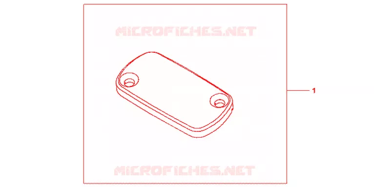 COUVERCLE DE MAITRE CYLINDRE DE FREIN AVANT Honda MOTO 250 CRF 2012  CRF250RC