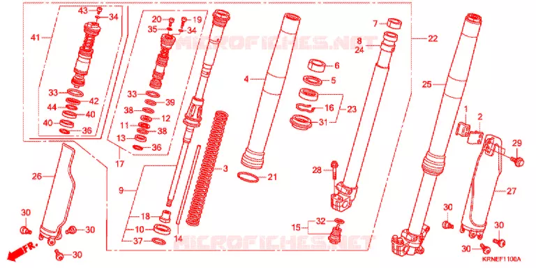 FOURCHE Honda MOTO 250 CRF 2012  CRF250RC