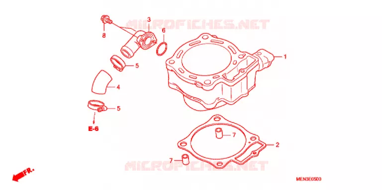 CYLINDRE Honda MOTO 450 CRF 2012  CRF450RC
