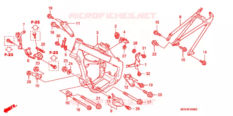 CADRE Honda MOTO 450 CRF 2014  CRF450RC