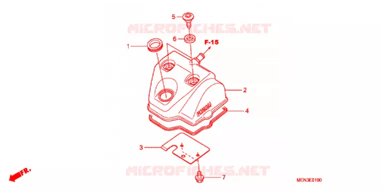 COUVRE CULASSE Honda MOTO 450 CRF 2013  CRF450RC