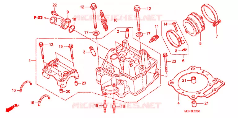 CULASSE Honda MOTO 450 CRF 2013  CRF450RC