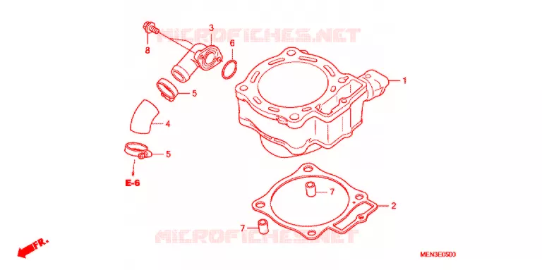 CYLINDRE Honda MOTO 450 CRF 2013  CRF450RC
