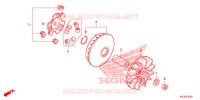 COTE SECONDAIRE pour Honda S WING 125 2012