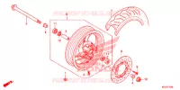 ROUE AVANT (FES125) pour Honda S WING 125 2012