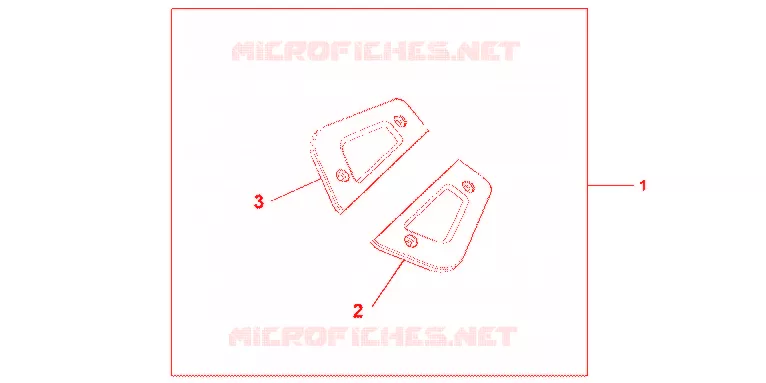 EMBASES MARCHE PIEDS PASSAGER CHROME Honda MOTO 1800 GOLD-WING 2012  GL1800C