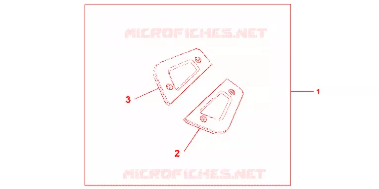 EMBASES MARCHE PIEDS PASSAGER CHROME Honda MOTO 1800 GOLD-WING 2012  GL1800C