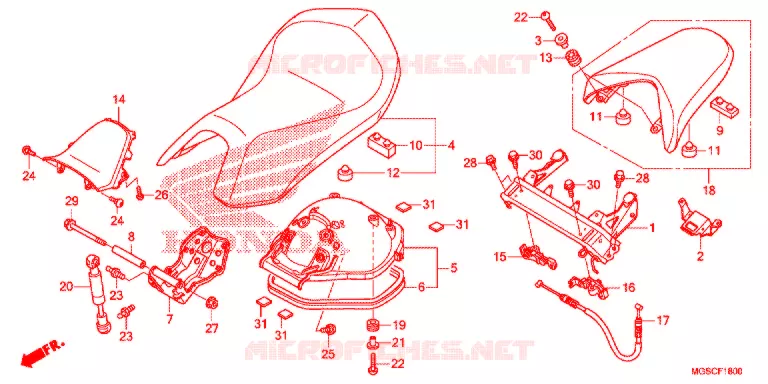 SELLE Honda MOTO 700 INTEGRA 2012  NC700DC