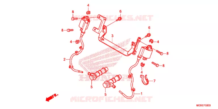 BOBINE D'ALLUMAGE Honda MOTO 700 NC 2012  NC700SC