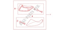 DEFLECTEURS DE PIEDS pour Honda NC 700 X ABS 35KW 2012