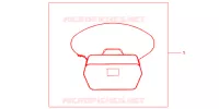 SAC INTERIEUR DE TOP CASE pour Honda NC 700 X ABS 35KW 2012