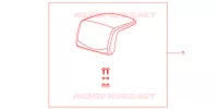 DOSSERET DE TOP CASE (TOP) pour Honda NC 700 X ABS 2012
