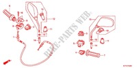 COMMODO   CABLE   RETROVISEUR pour Honda SH 125 SPECIAL 2ED 2012