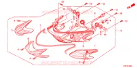 FEUX ARRIERE pour Honda SH 125 R BLANC 2012