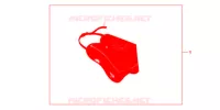 JUPE (PACKED PER 5) pour Honda SH 125 R BLANC 2012