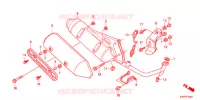 SILENCIEUX D'ECHAPPEMENT pour Honda SH 125 R BLANC 2012