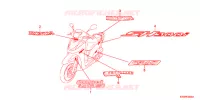 AUTOCOLLANTS pour Honda SH 300 ABS BRONZE 2012