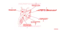 AUTOCOLLANTS pour Honda SH 300 R ABS TYPE ED 2012