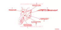 AUTOCOLLANTS pour Honda SH 300 2012