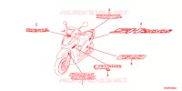 AUTOCOLLANTS pour Honda SH 300 R 2012