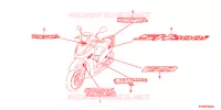 AUTOCOLLANTS pour Honda SH 300 R 2012