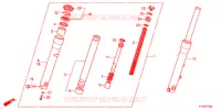 FOURCHE pour Honda SH 300 R 2012
